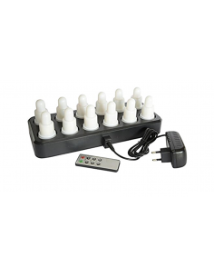 Set Led Recargable Cálido (12 Uds)